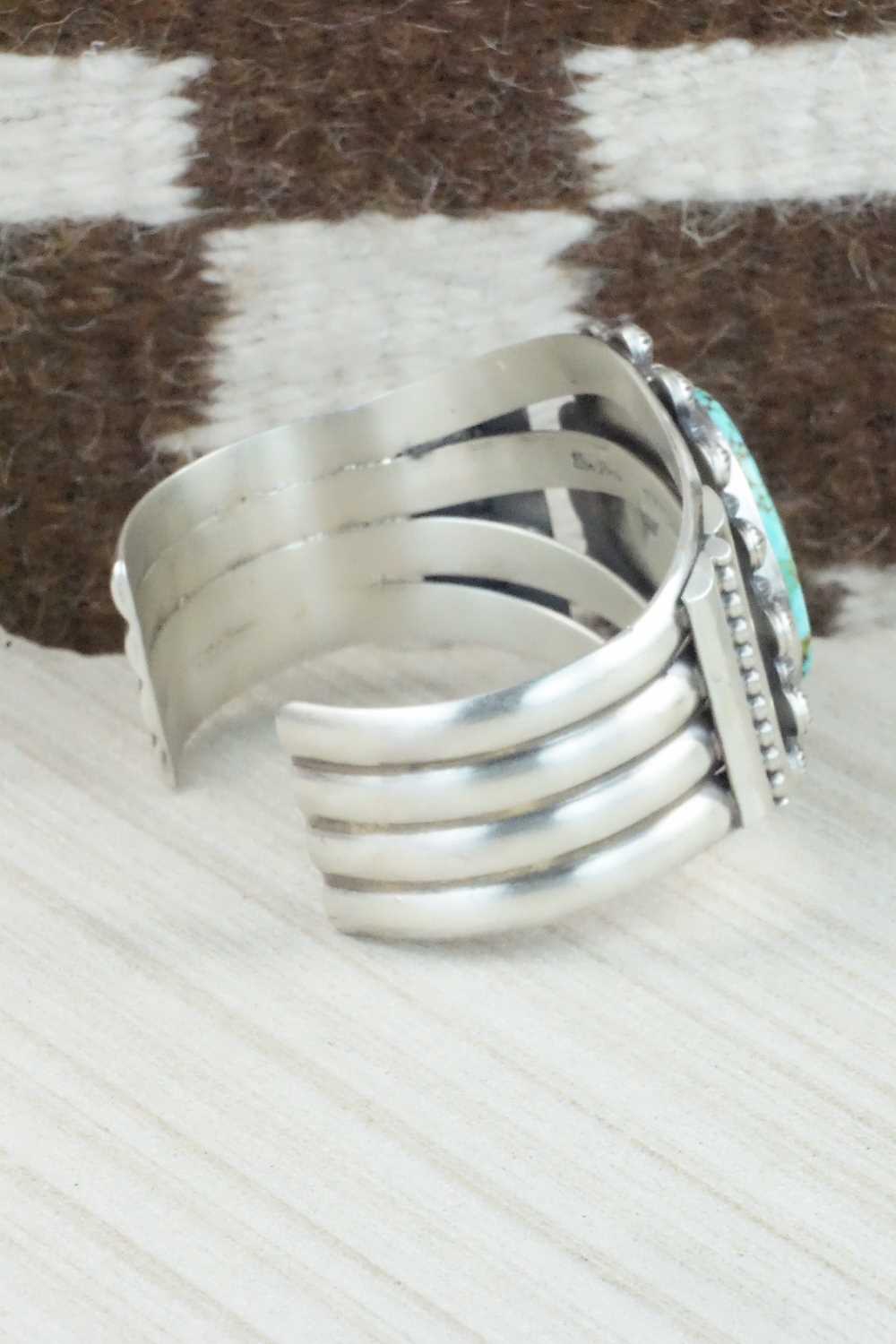 Turquoise and Sterling Silver Bracelet - Tom Lewis
