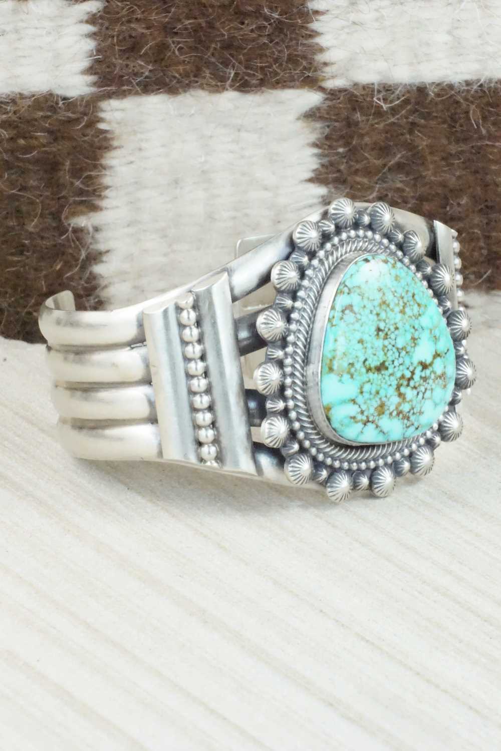 Turquoise and Sterling Silver Bracelet - Tom Lewis