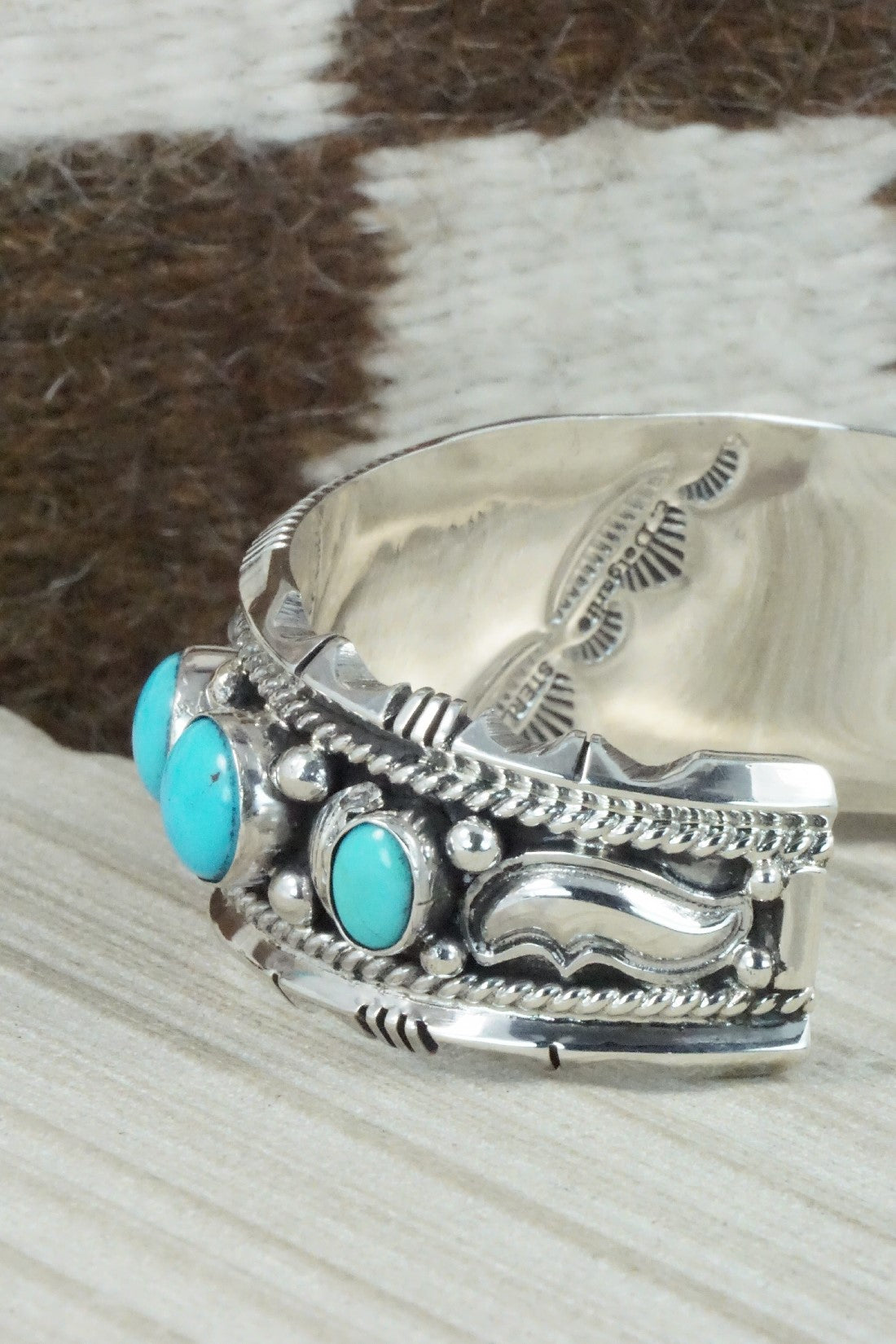 Turquoise & Sterling Silver Bracelet - Emerson Delgarito