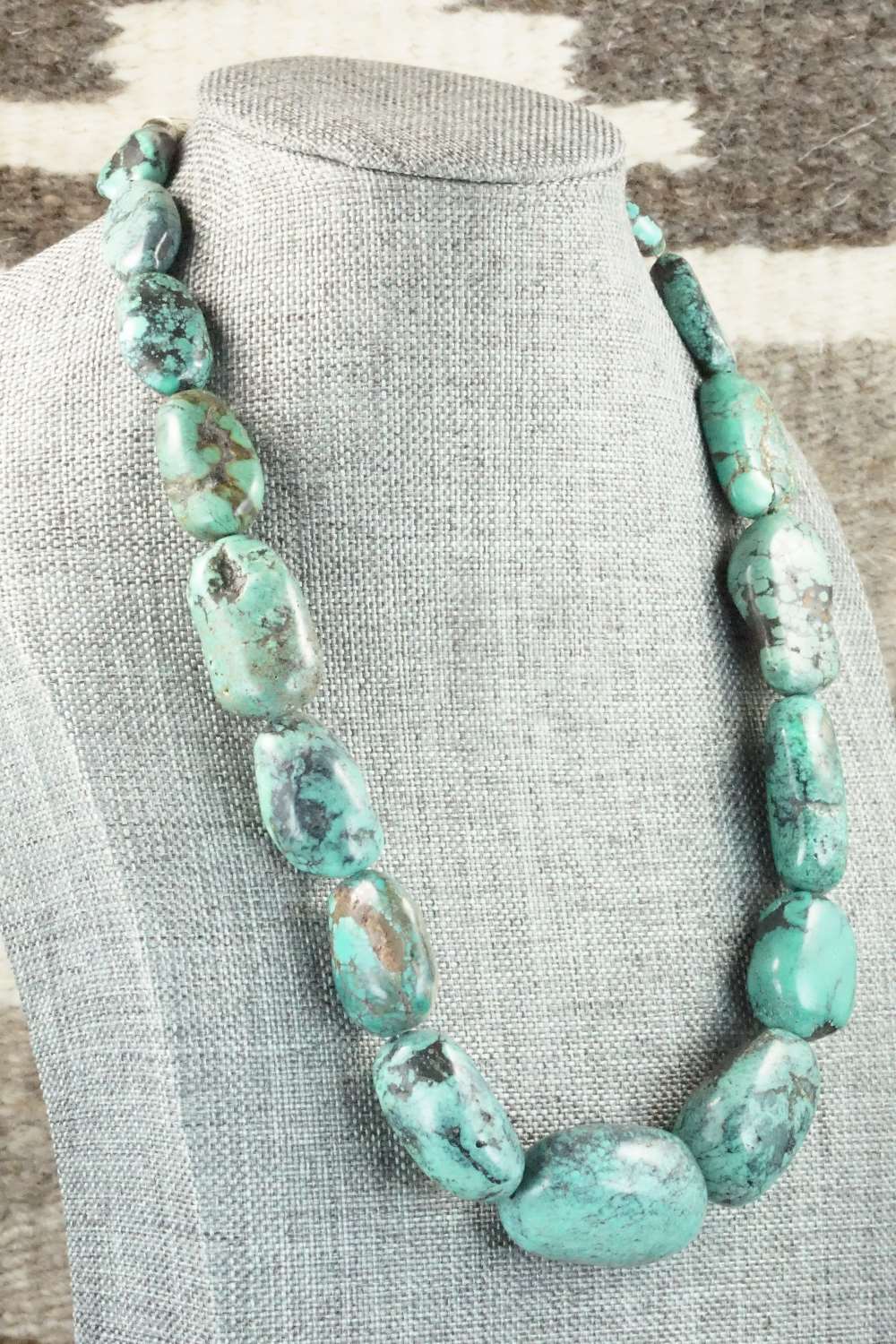 Turquoise & Sterling Silver Necklace - Doreen Jake