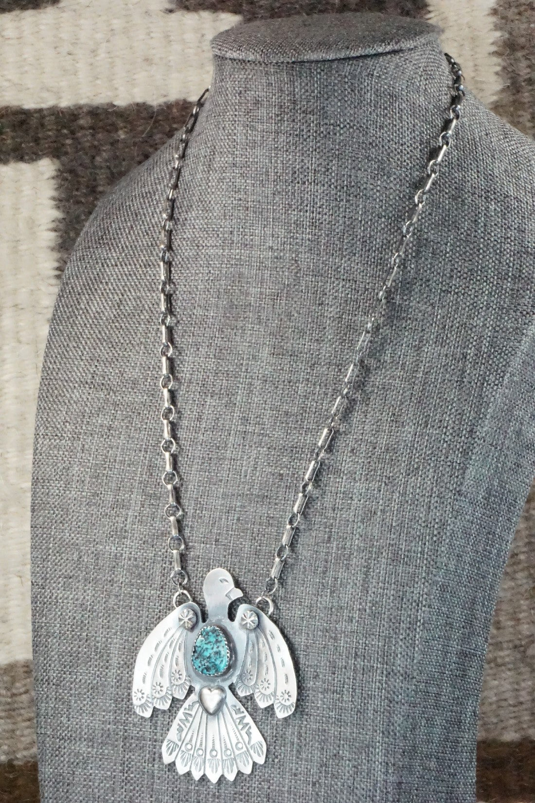 Turquoise & Sterling Silver Necklace - Tim Yazzie