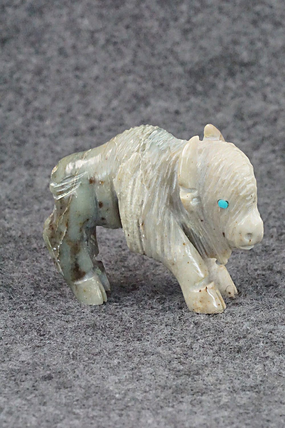 Buffalo Zuni Fetish Carving - Jonas Hustito