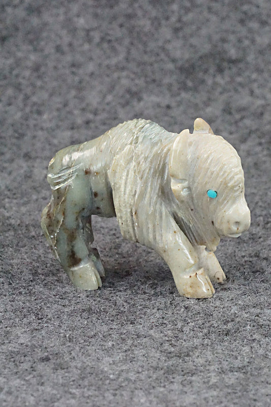 Buffalo Zuni Fetish Carving - Jonas Hustito