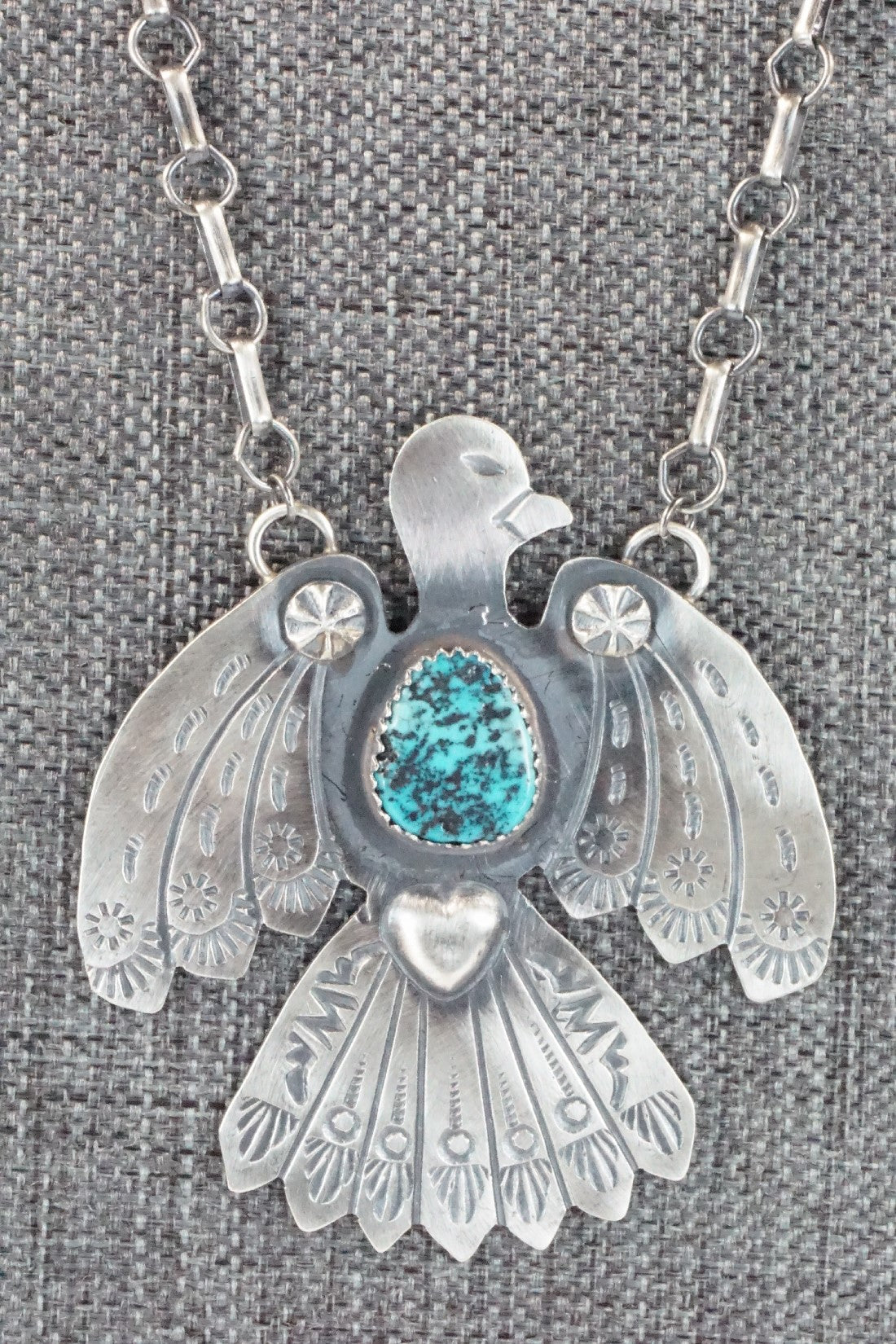 Turquoise & Sterling Silver Necklace - Tim Yazzie