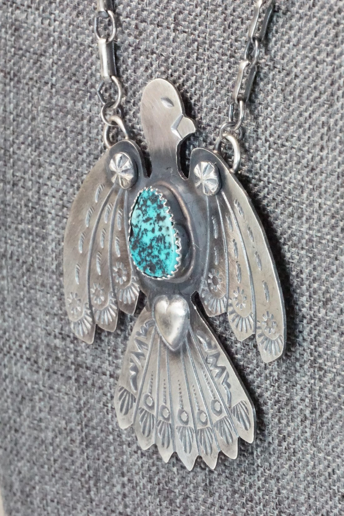 Turquoise & Sterling Silver Necklace - Tim Yazzie