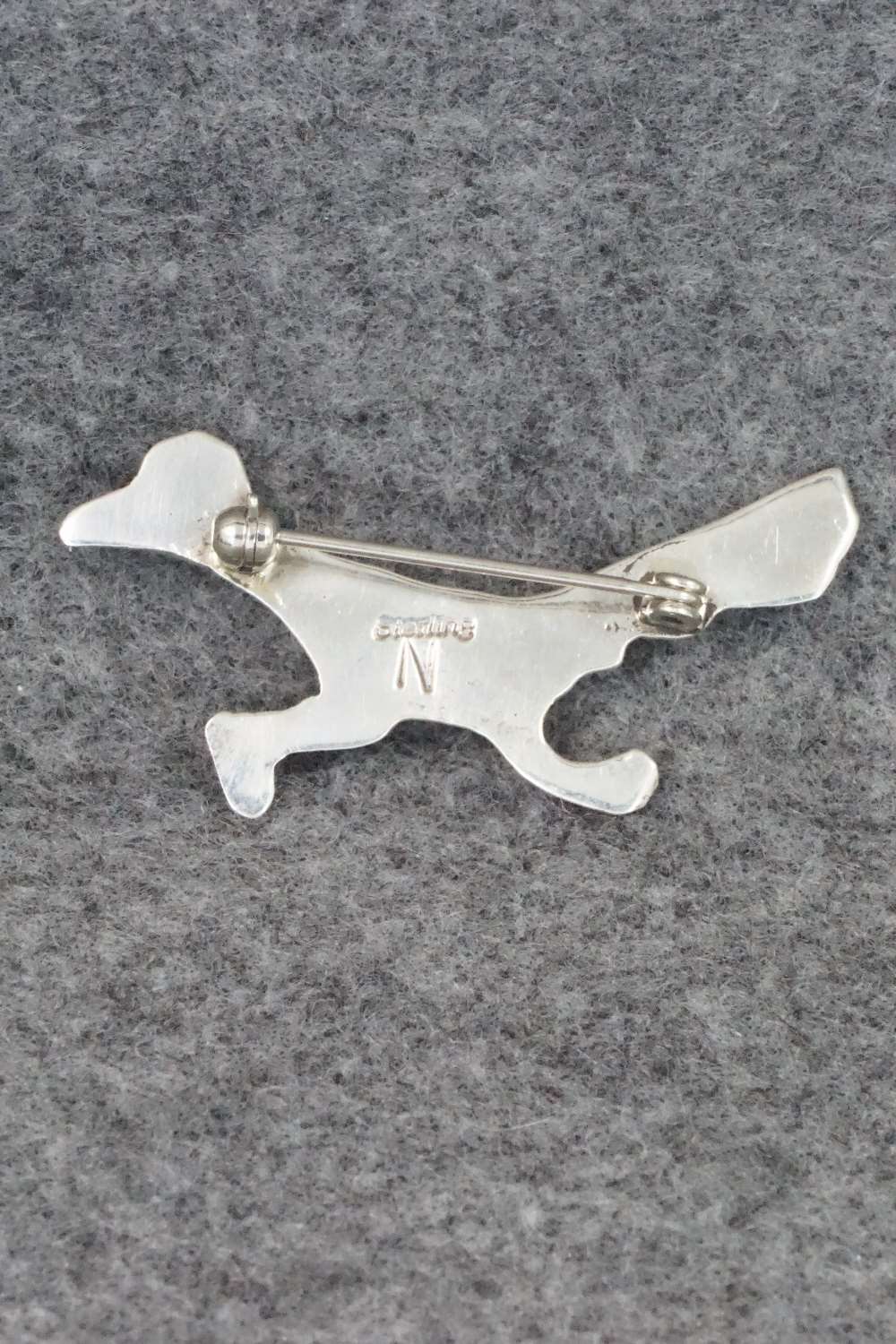 Turquoise & Sterling Silver Pin - Pauline Nelson