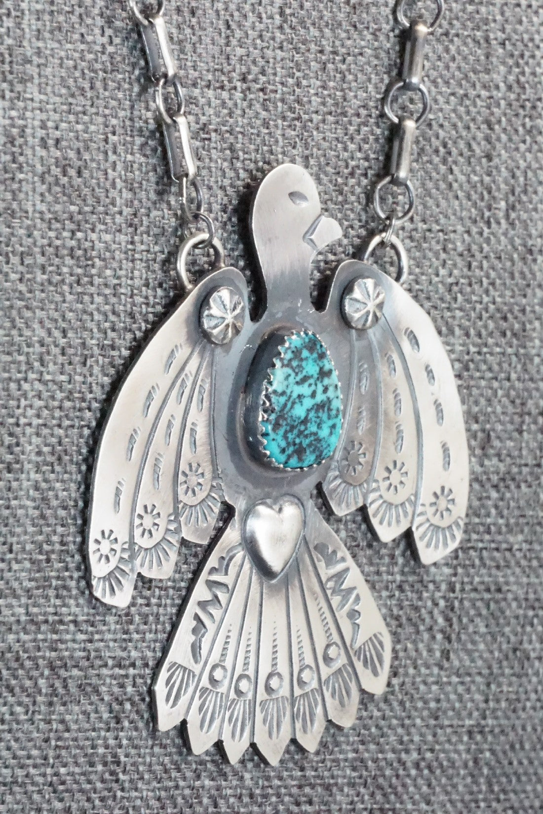 Turquoise & Sterling Silver Necklace - Tim Yazzie