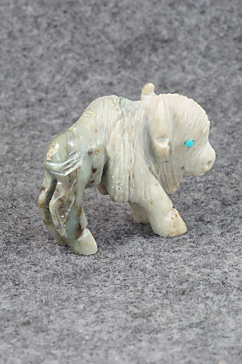 Buffalo Zuni Fetish Carving - Jonas Hustito