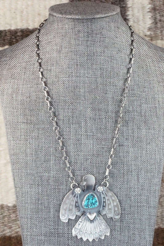 Turquoise & Sterling Silver Necklace - Tim Yazzie