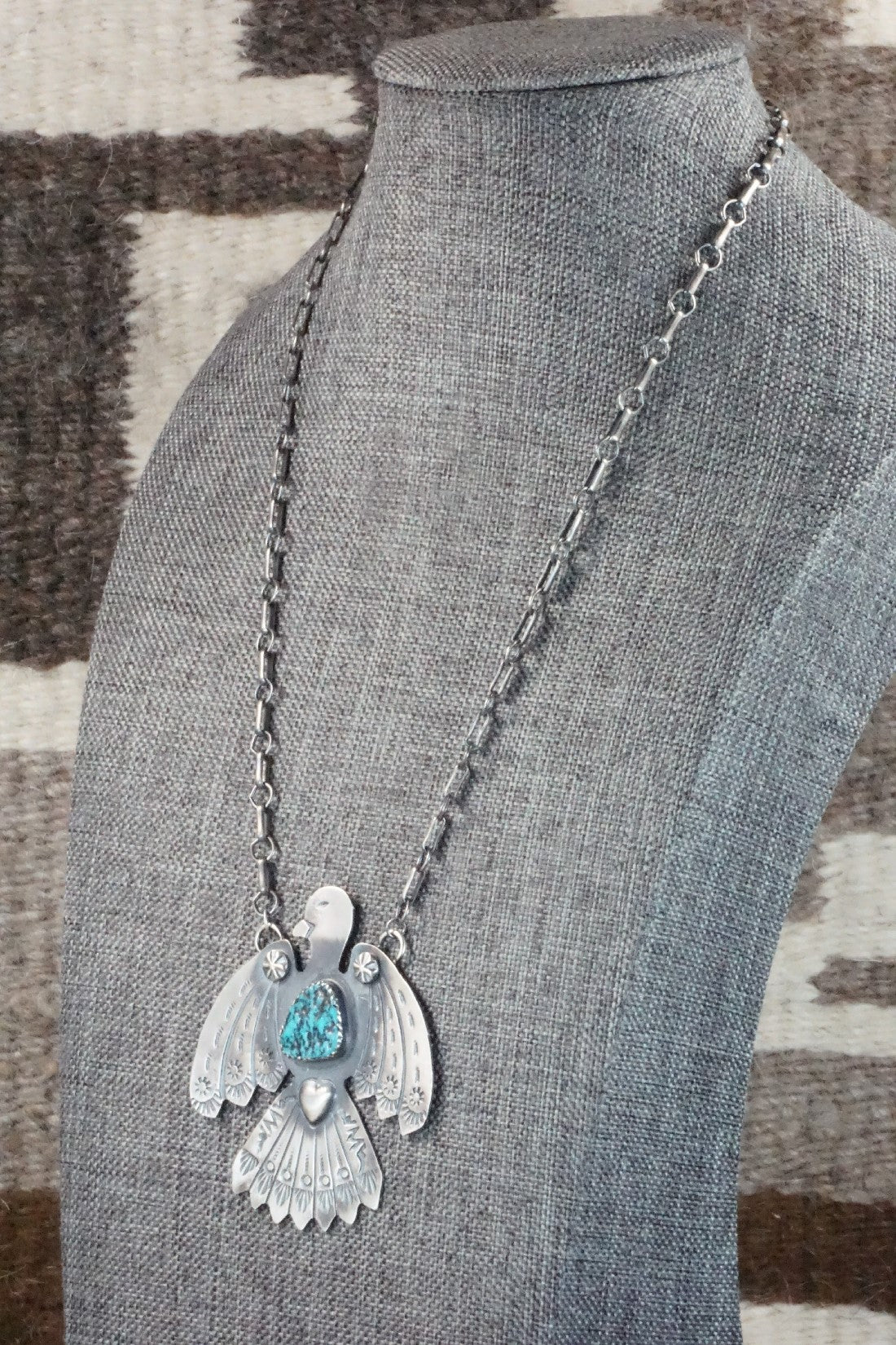 Turquoise & Sterling Silver Necklace - Tim Yazzie