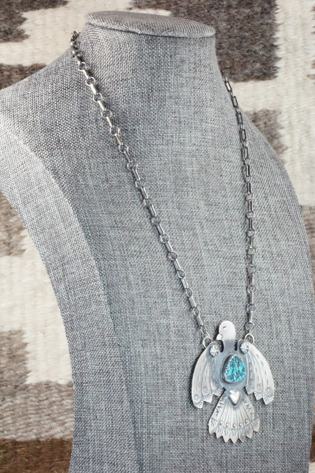 Turquoise & Sterling Silver Necklace - Tim Yazzie
