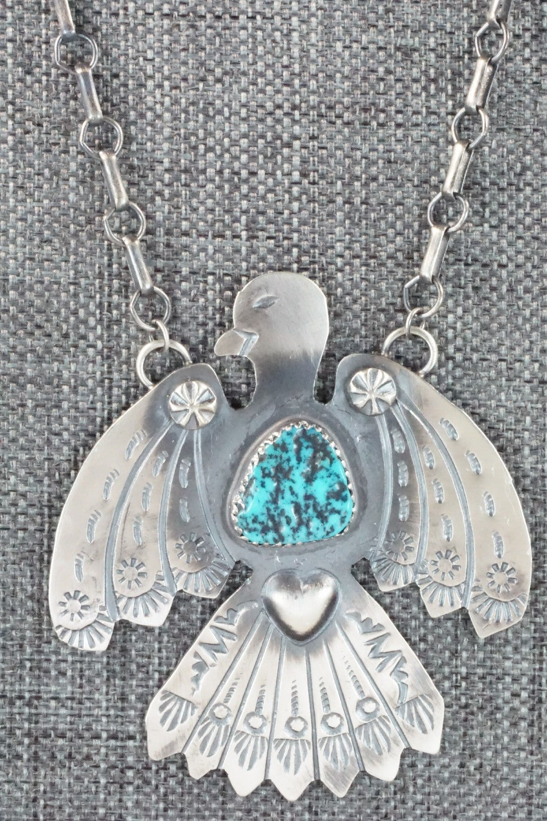 Turquoise & Sterling Silver Necklace - Tim Yazzie