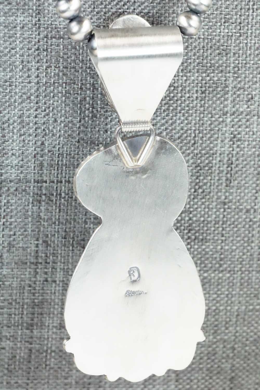 Turquoise & Sterling Silver Necklace - Raymond Delgarito