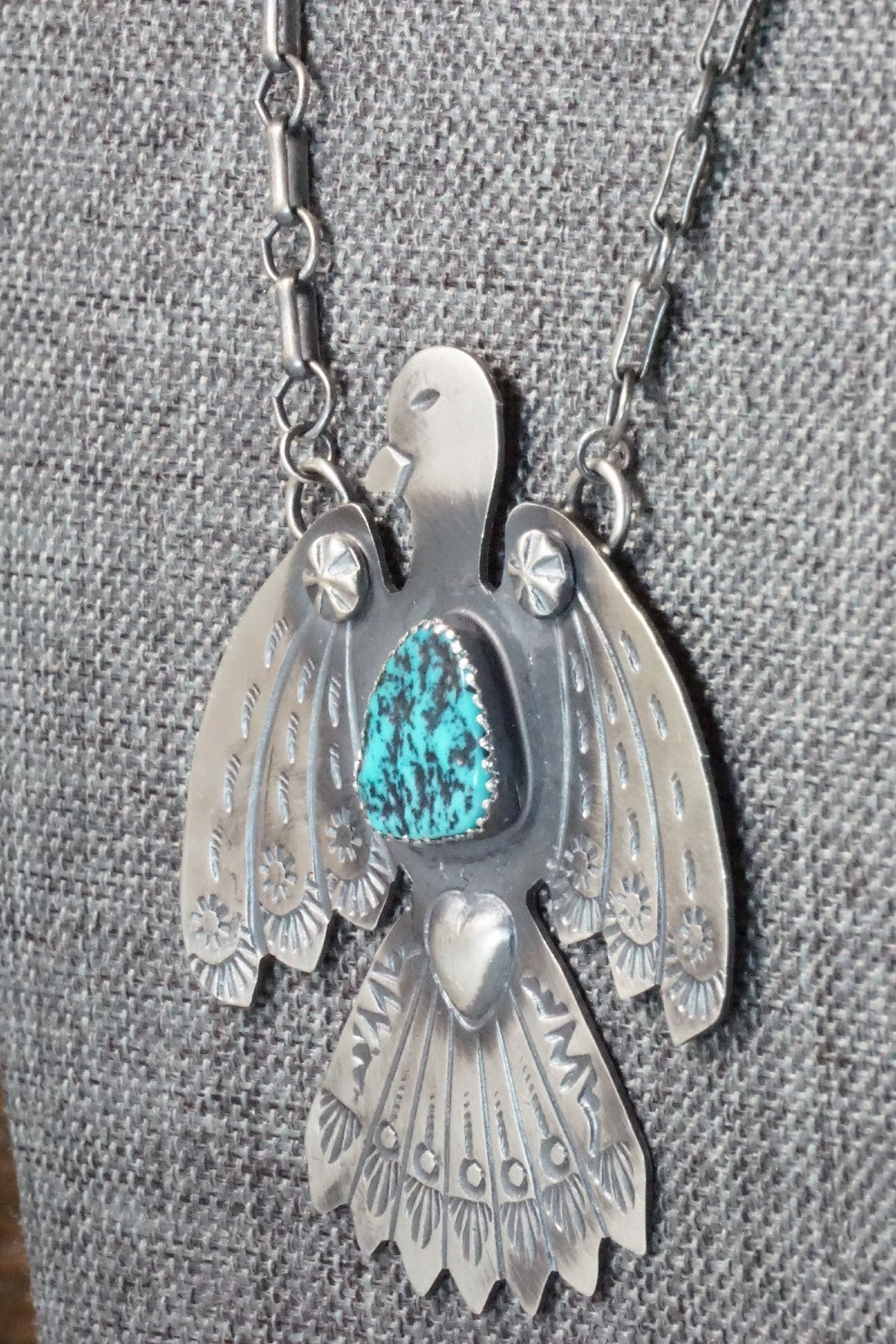 Turquoise & Sterling Silver Necklace - Tim Yazzie