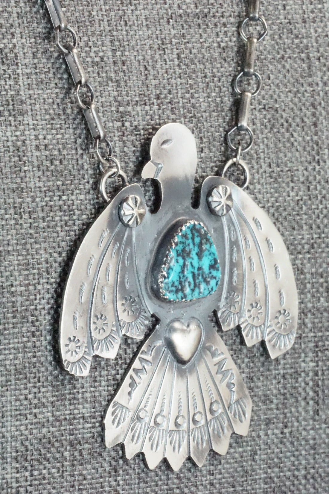 Turquoise & Sterling Silver Necklace - Tim Yazzie