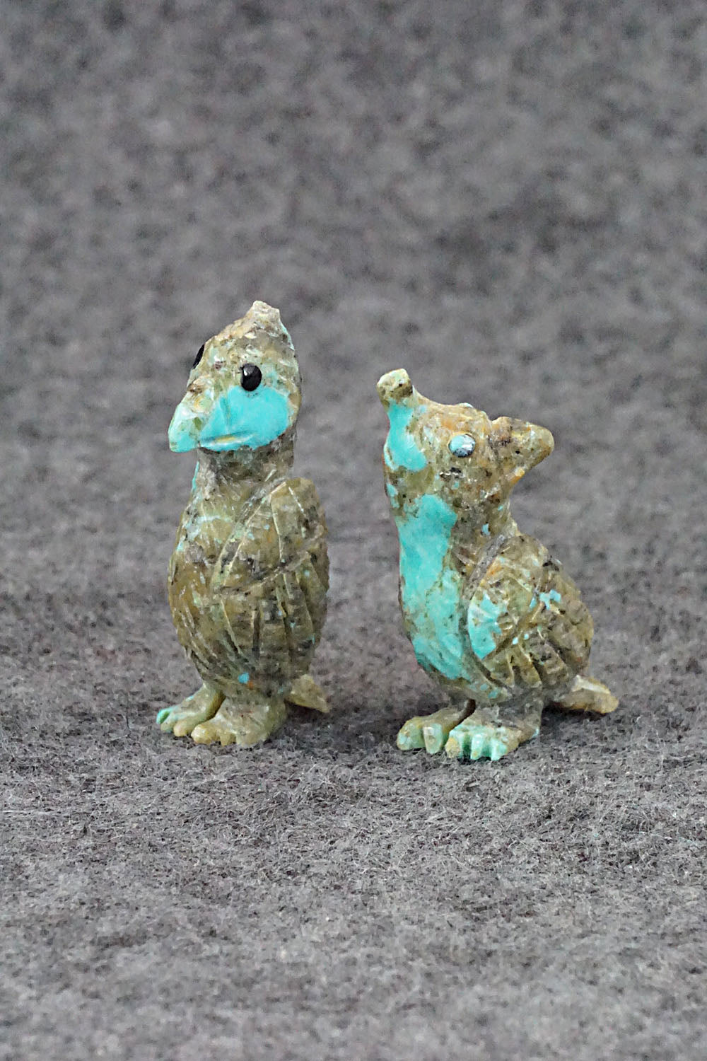 Quail Zuni Fetish Carvings - Jonas Hustito