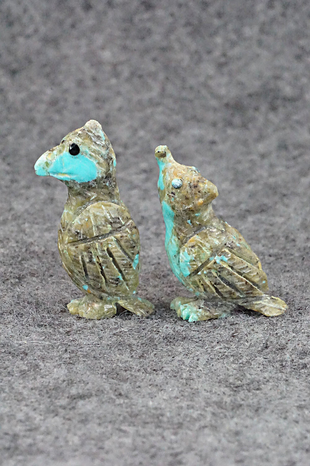 Quail Zuni Fetish Carvings - Jonas Hustito