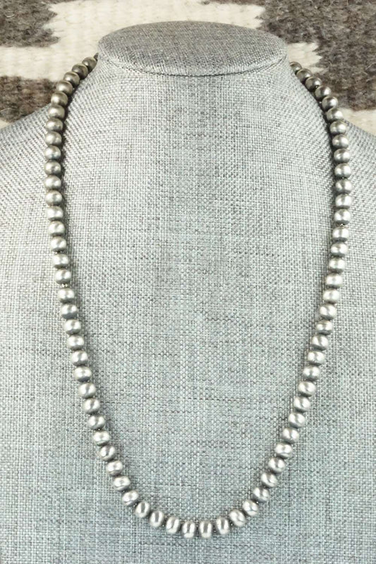 Sterling Silver Navajo Pearl Necklace - Jan Mariano