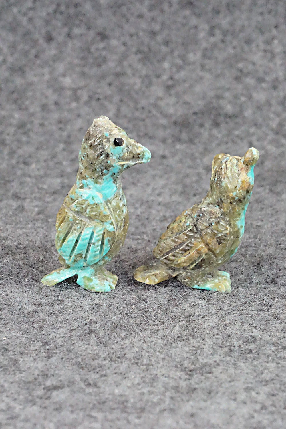Quail Zuni Fetish Carvings - Jonas Hustito