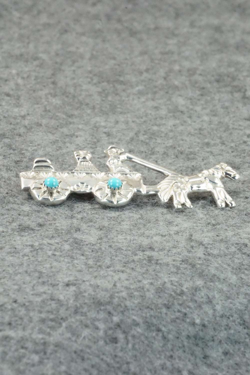 Turquoise & Sterling Silver Pin - Allison Manuelito
