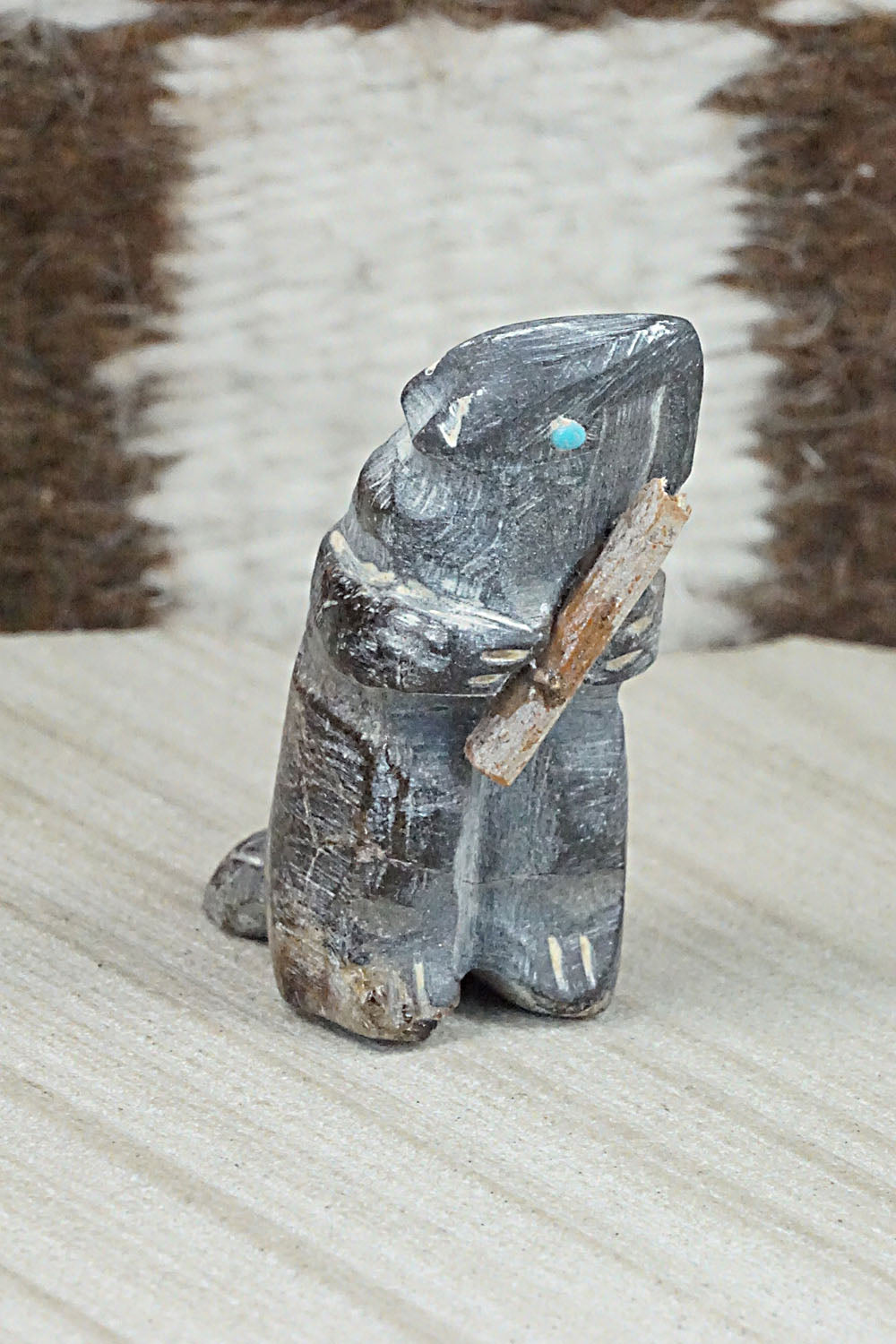 Beaver Zuni Fetish Carving - Jerrold Lahaleon