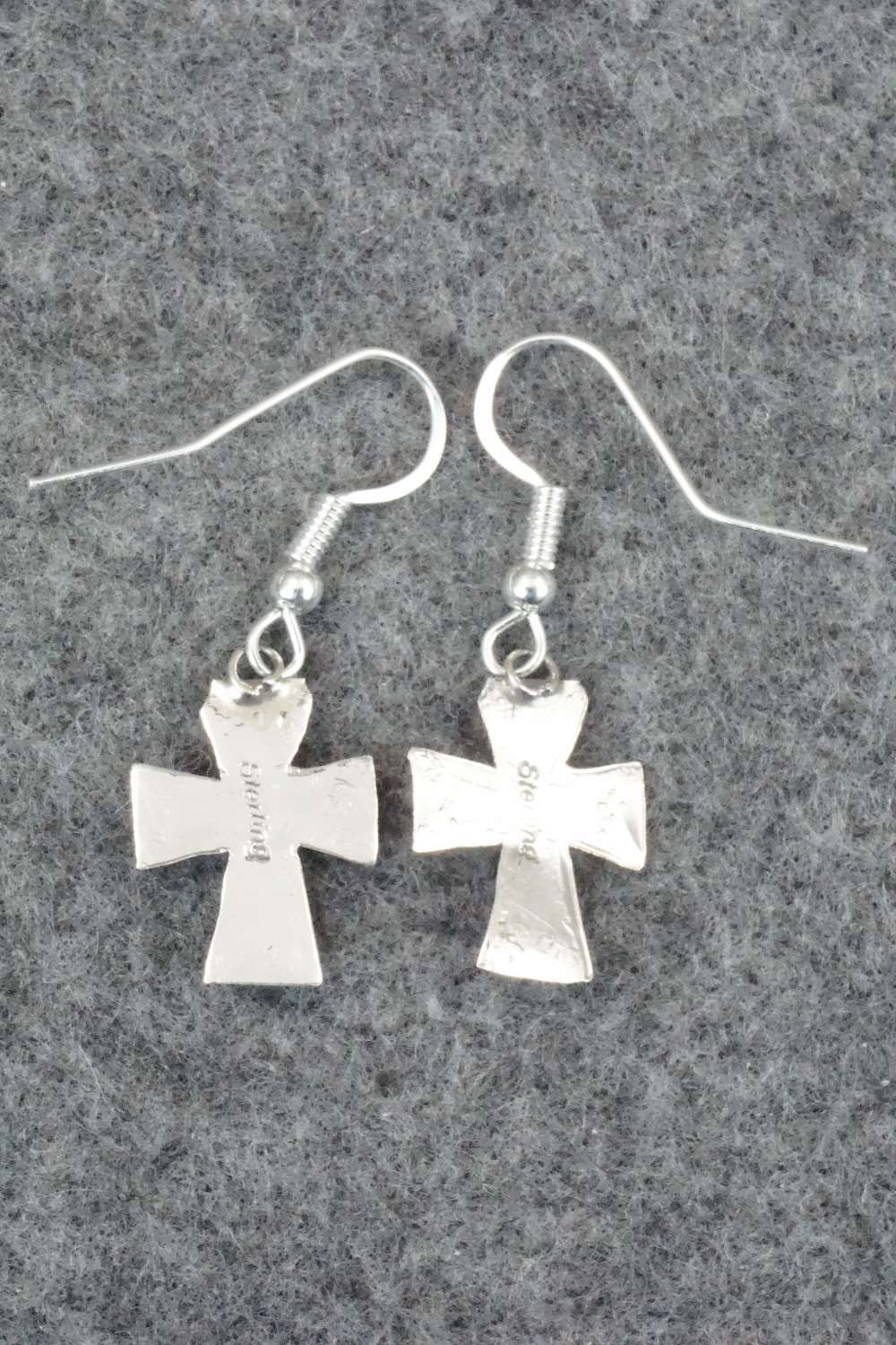 Coral & Sterling Silver Earrings - Lena Platero