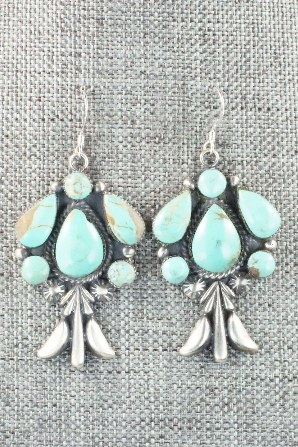 Turquoise & Sterling Silver Earrings - Bobby Platero