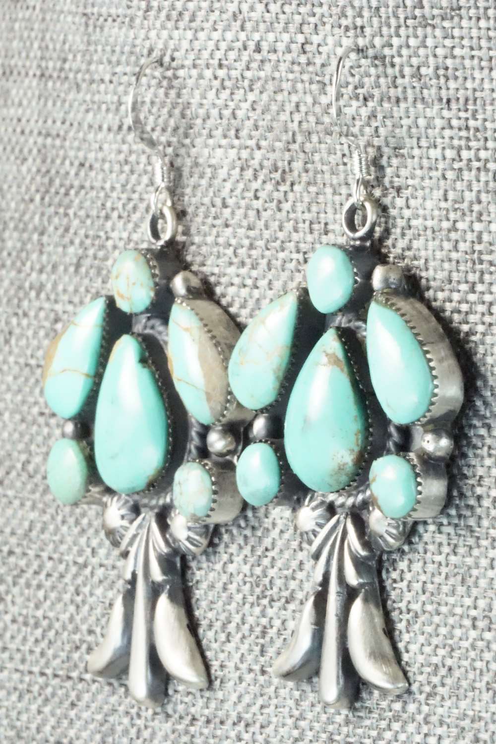 Turquoise & Sterling Silver Earrings - Bobby Platero