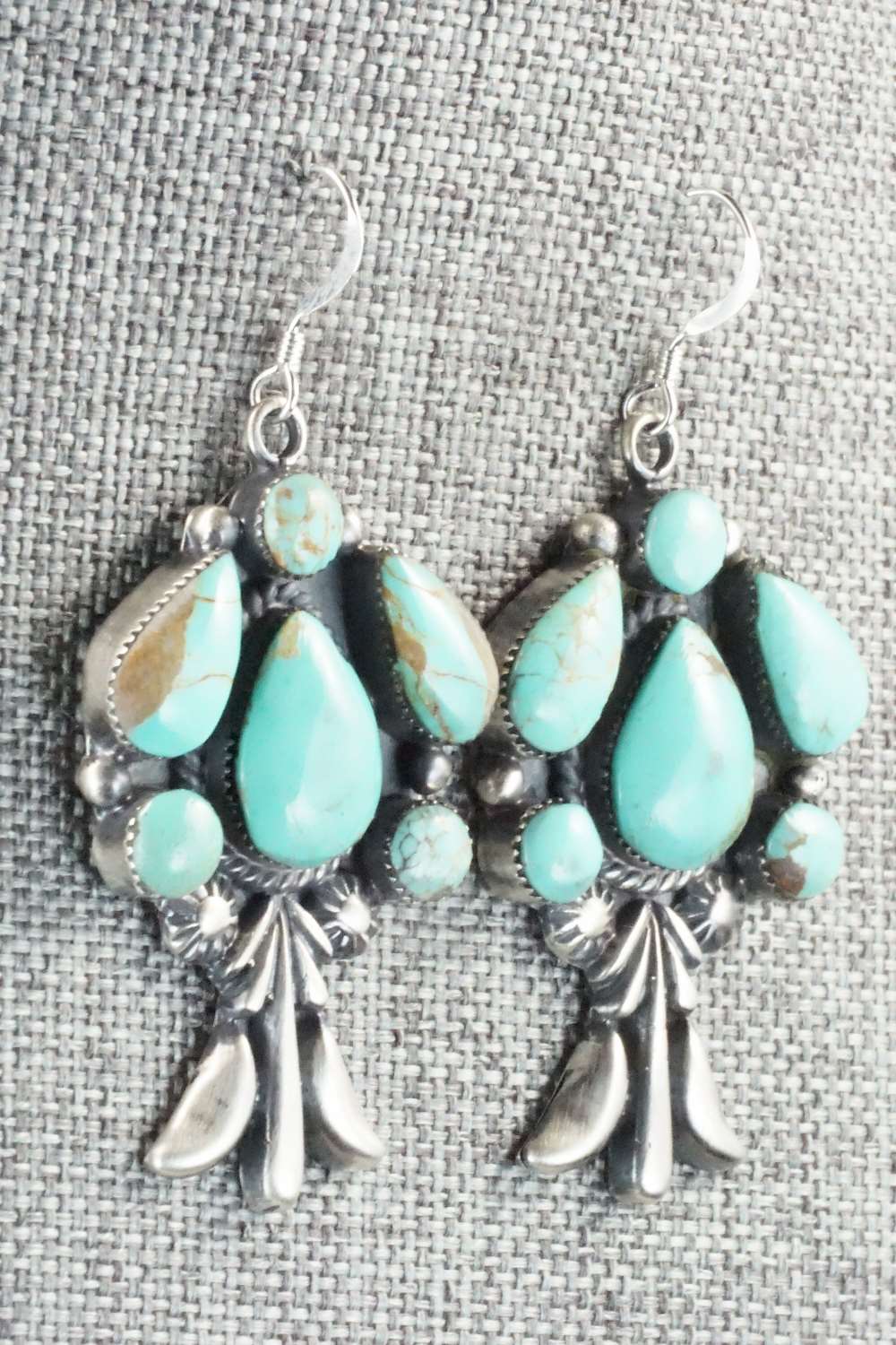 Turquoise & Sterling Silver Earrings - Bobby Platero