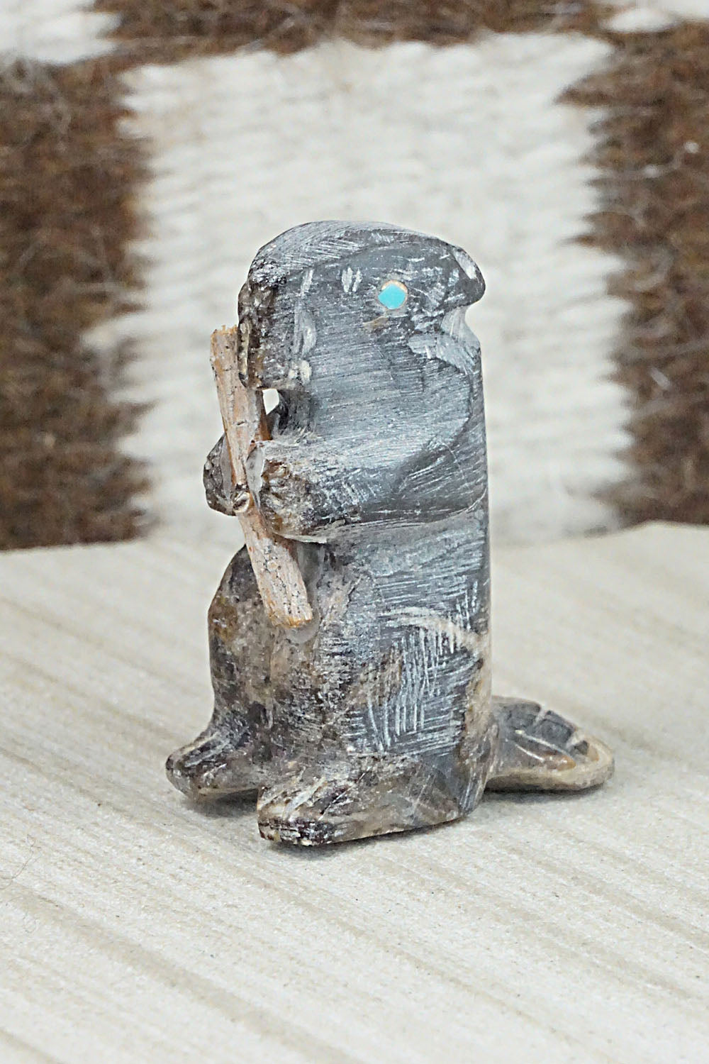 Beaver Zuni Fetish Carving - Jerrold Lahaleon