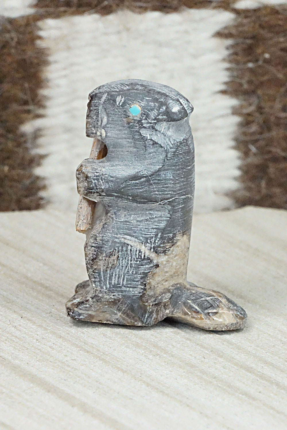 Beaver Zuni Fetish Carving - Jerrold Lahaleon