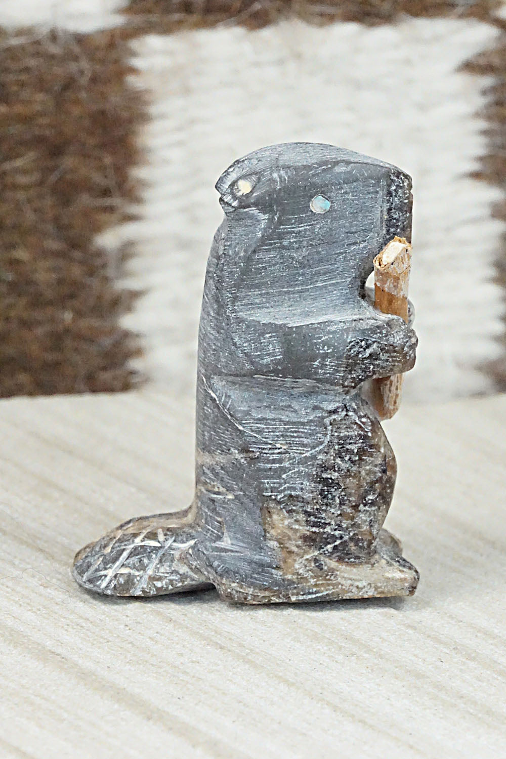 Beaver Zuni Fetish Carving - Jerrold Lahaleon