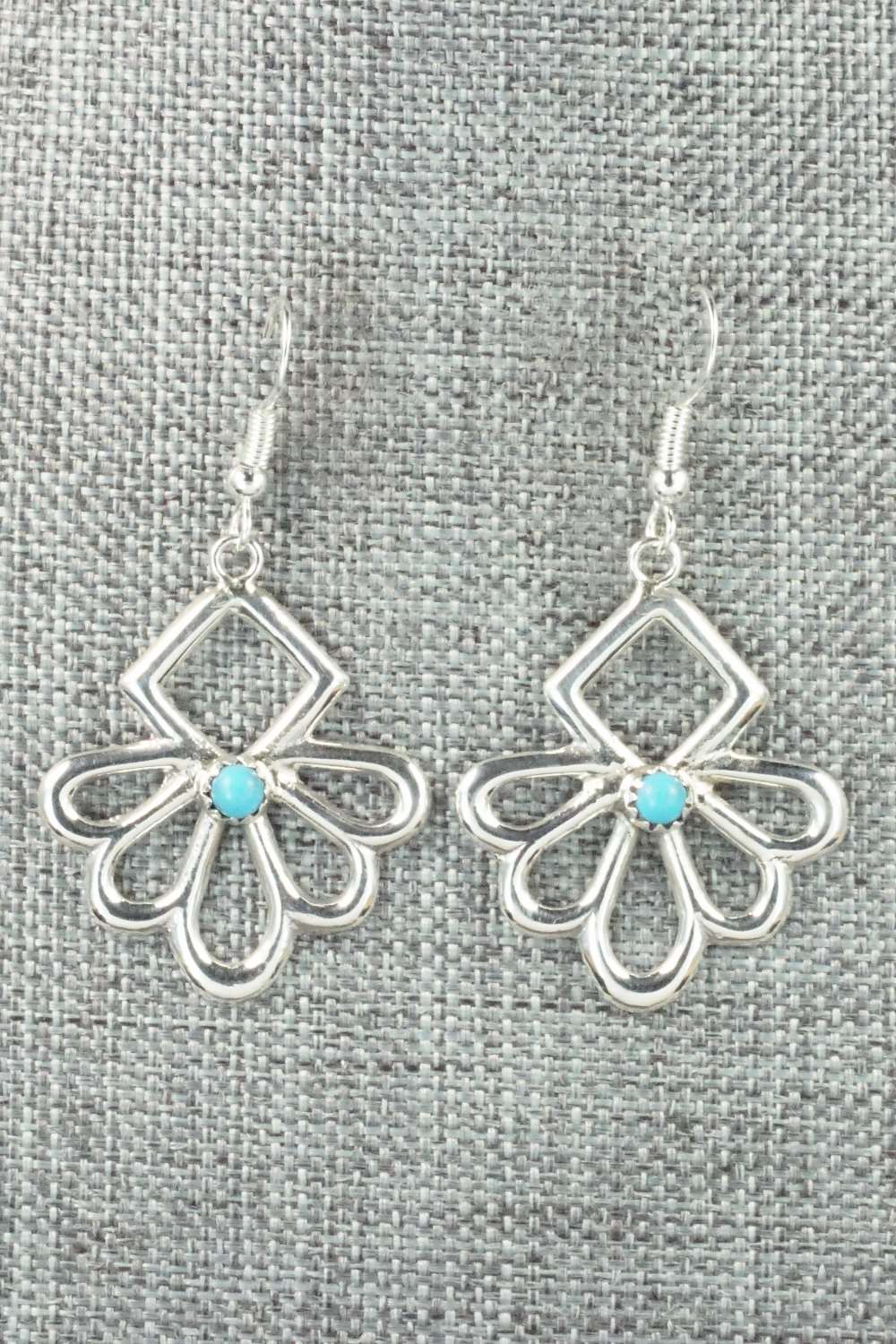 Turquoise & Sterling Silver Earrings - Lorraine Chee