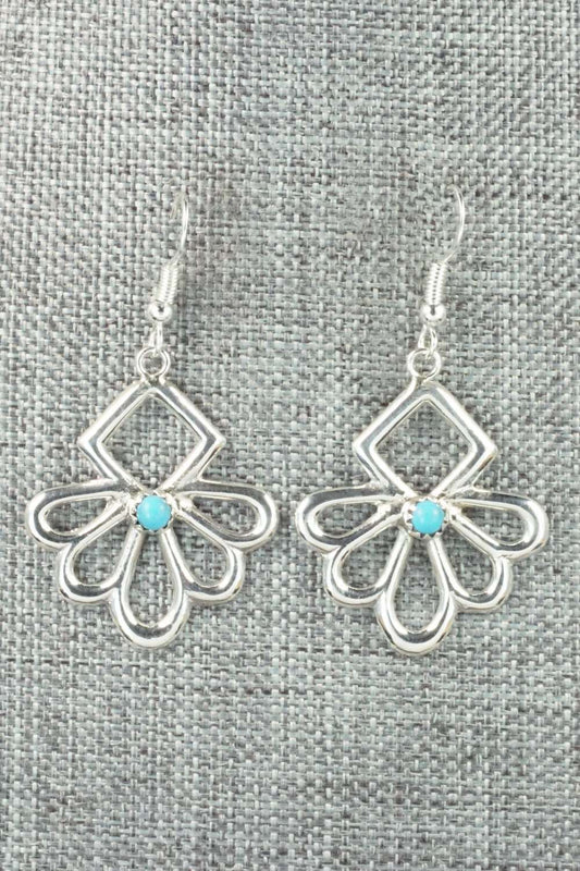 Turquoise & Sterling Silver Earrings - Lorraine Chee