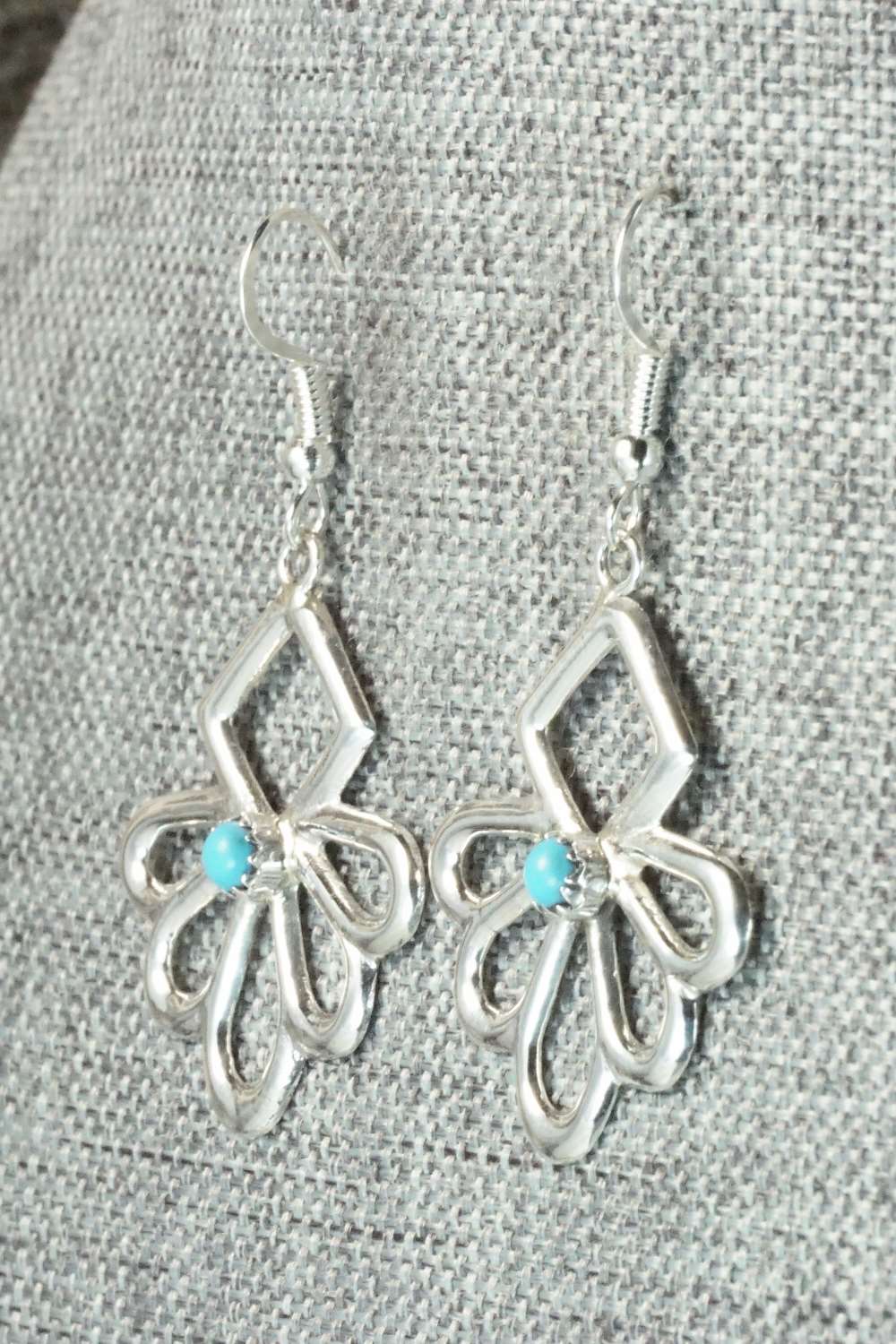 Turquoise & Sterling Silver Earrings - Lorraine Chee