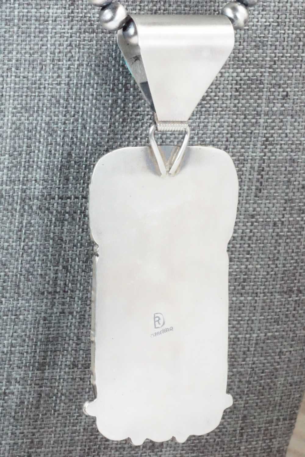 Turquoise & Sterling Silver Necklace - Raymond Delgarito