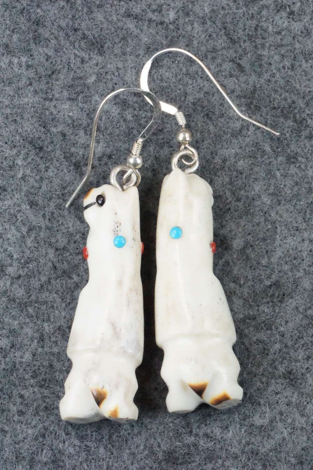 Antler & Sterling Silver Earrings - Claudia Peina