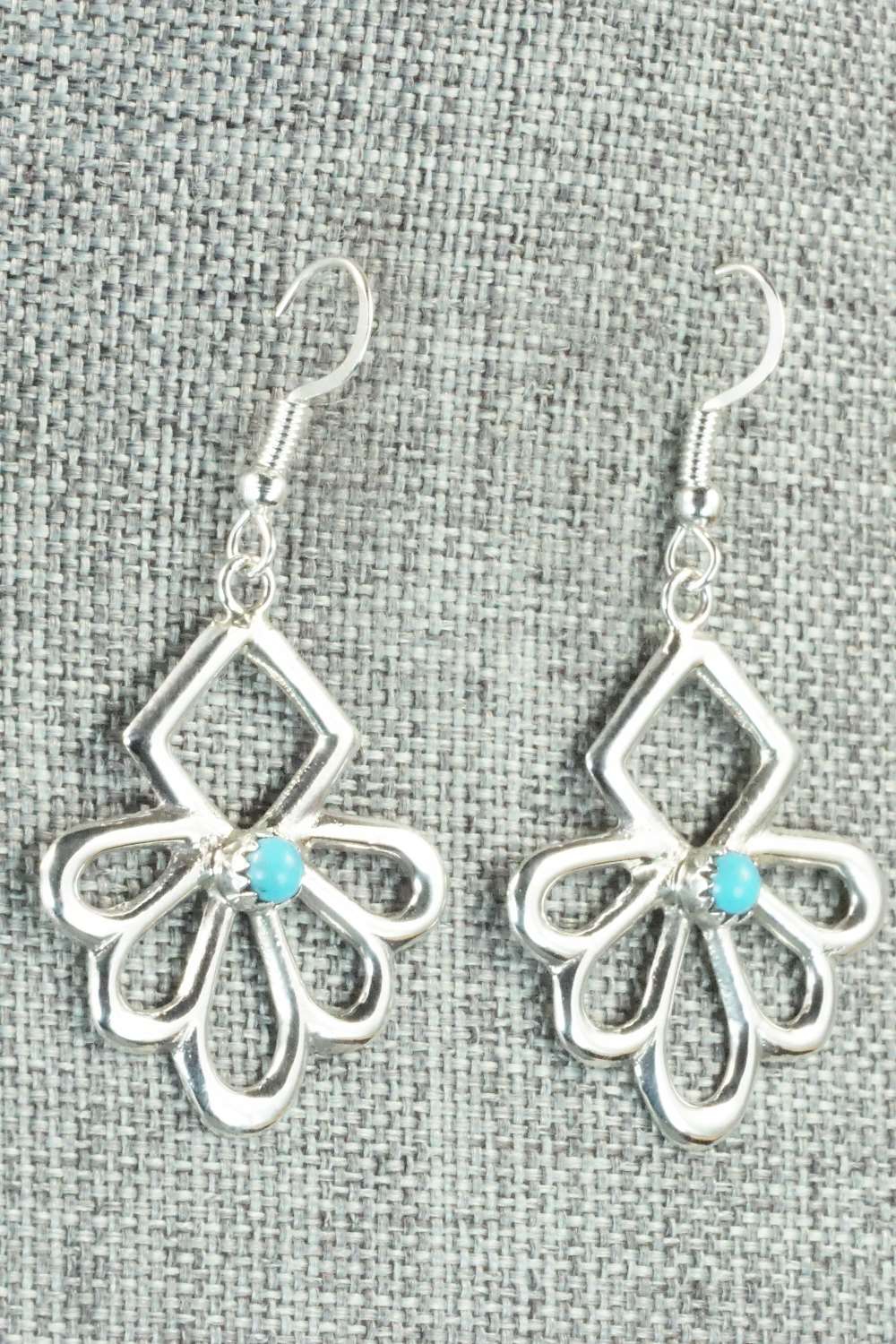 Turquoise & Sterling Silver Earrings - Lorraine Chee
