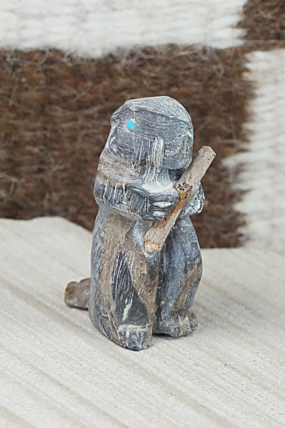 Beaver Zuni Fetish Carving - Jerrold Lahaleon