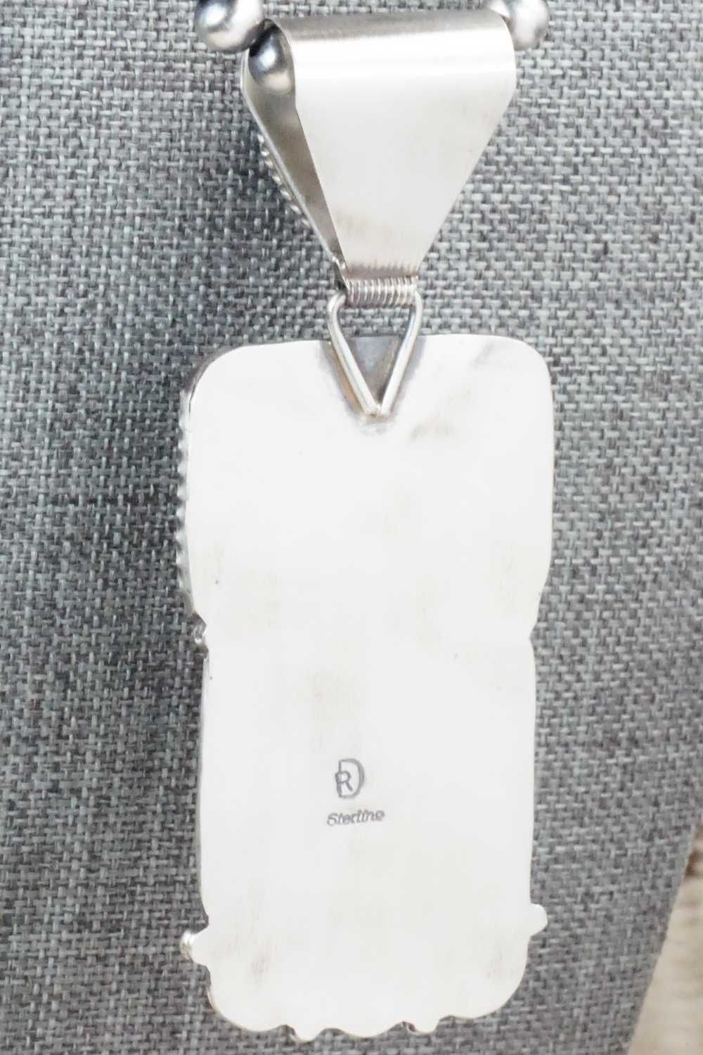 Turquoise & Sterling Silver Necklace - Raymond Delgarito