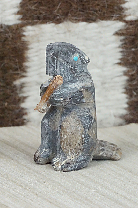Beaver Zuni Fetish Carving - Jerrold Lahaleon