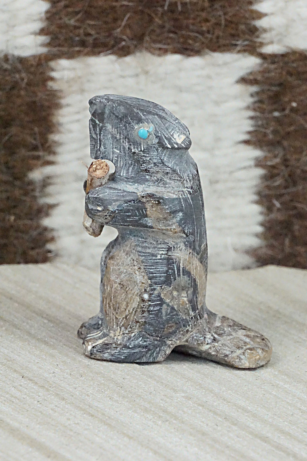 Beaver Zuni Fetish Carving - Jerrold Lahaleon