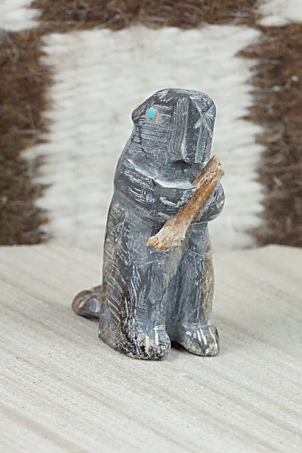 Beaver Zuni Fetish Carving - Jerrold Lahaleon