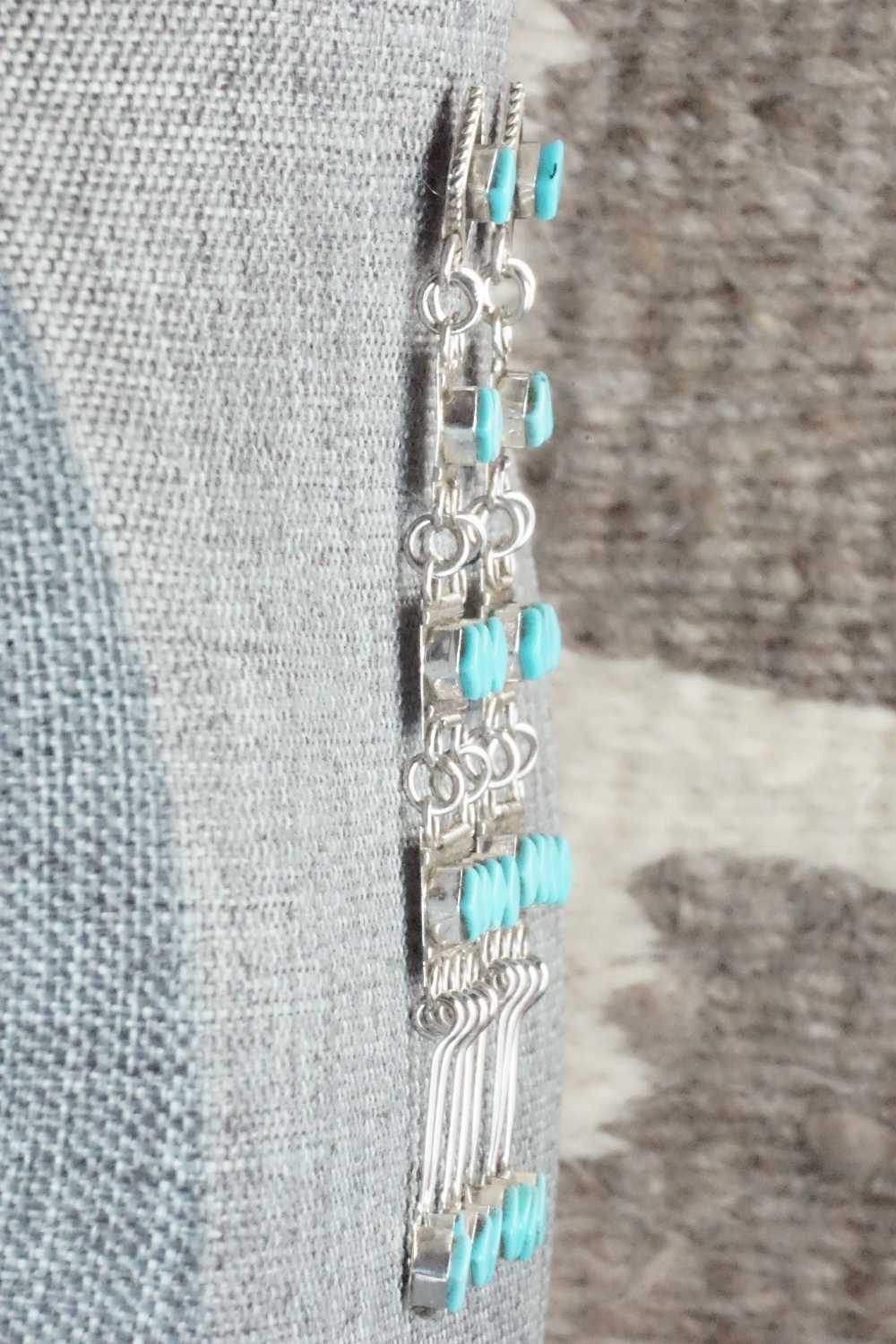 Turquoise & Sterling Silver Earrings - Priscilla Chavez
