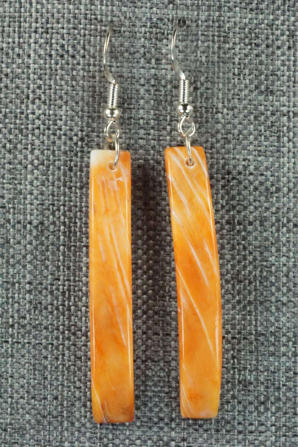 Spiny Oyster & Sterling Silver Earrings - Jesus Espino