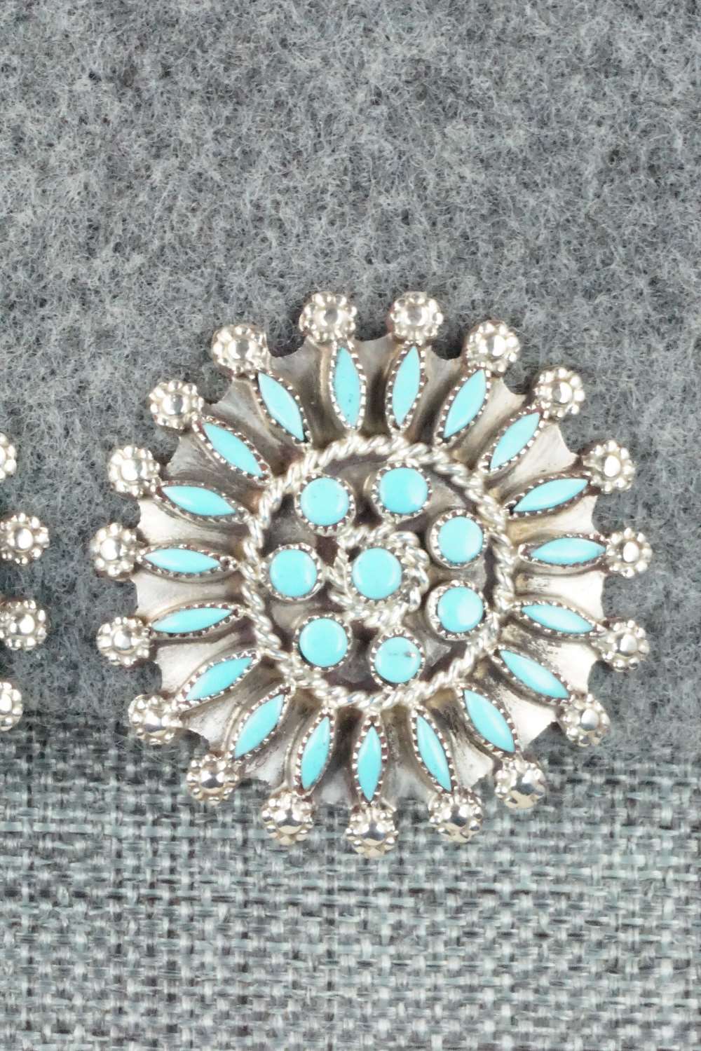 Turquoise & Sterling Silver Earrings - Merlinda Chavez