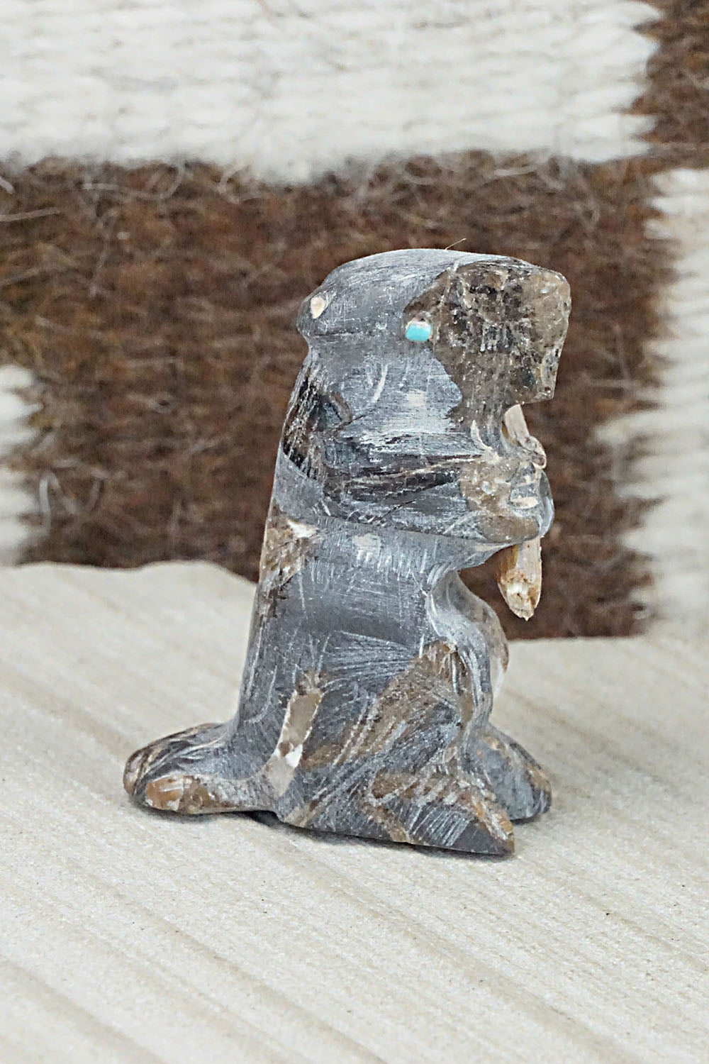 Beaver Zuni Fetish Carving - Jerrold Lahaleon