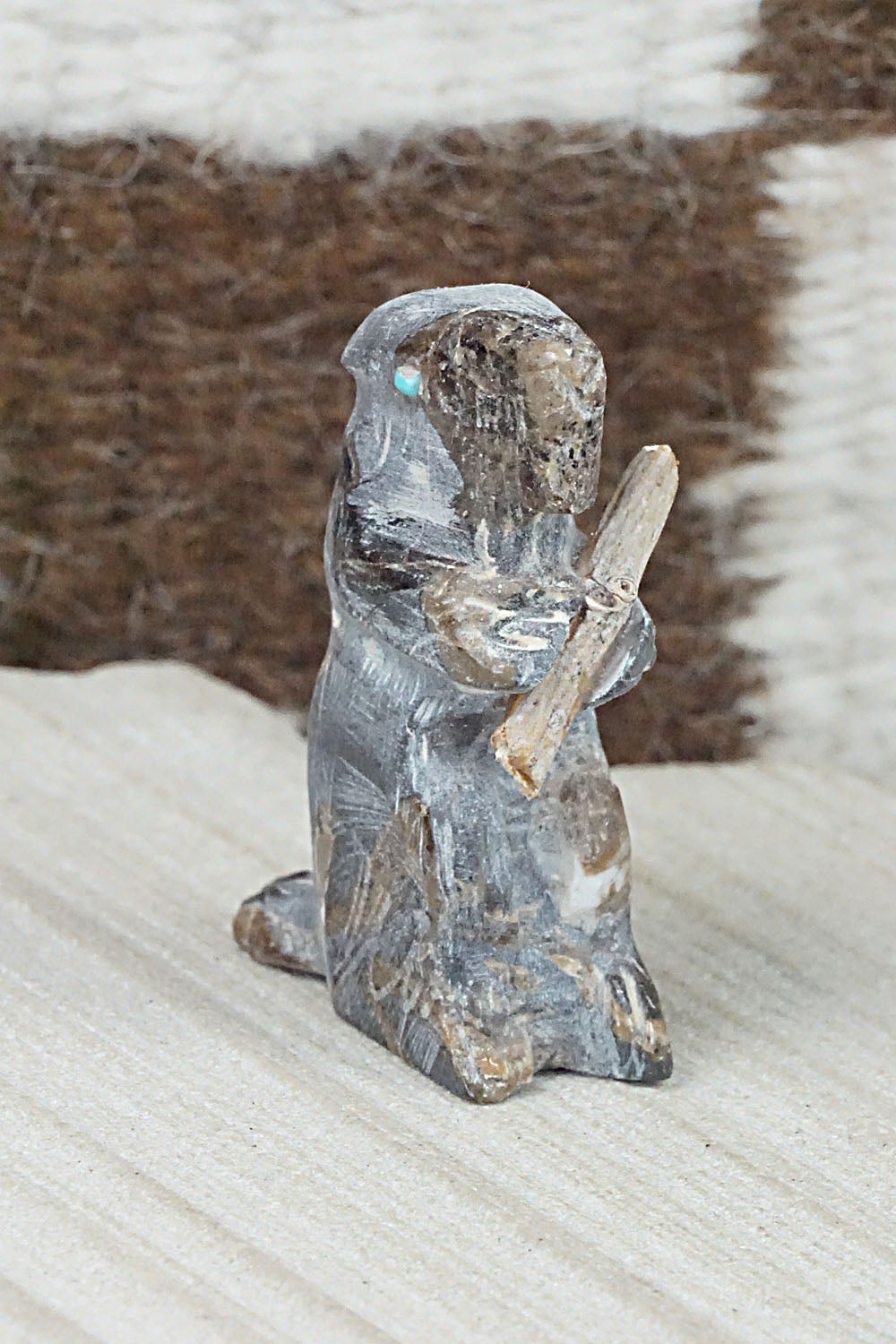 Beaver Zuni Fetish Carving - Jerrold Lahaleon