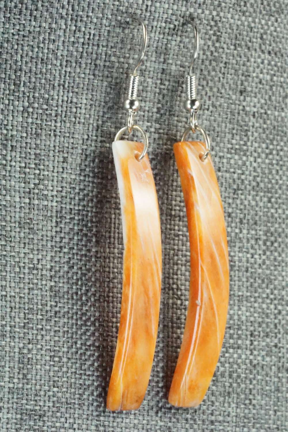 Spiny Oyster & Sterling Silver Earrings - Jesus Espino