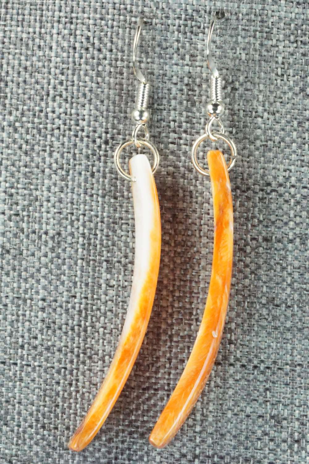 Spiny Oyster & Sterling Silver Earrings - Jesus Espino